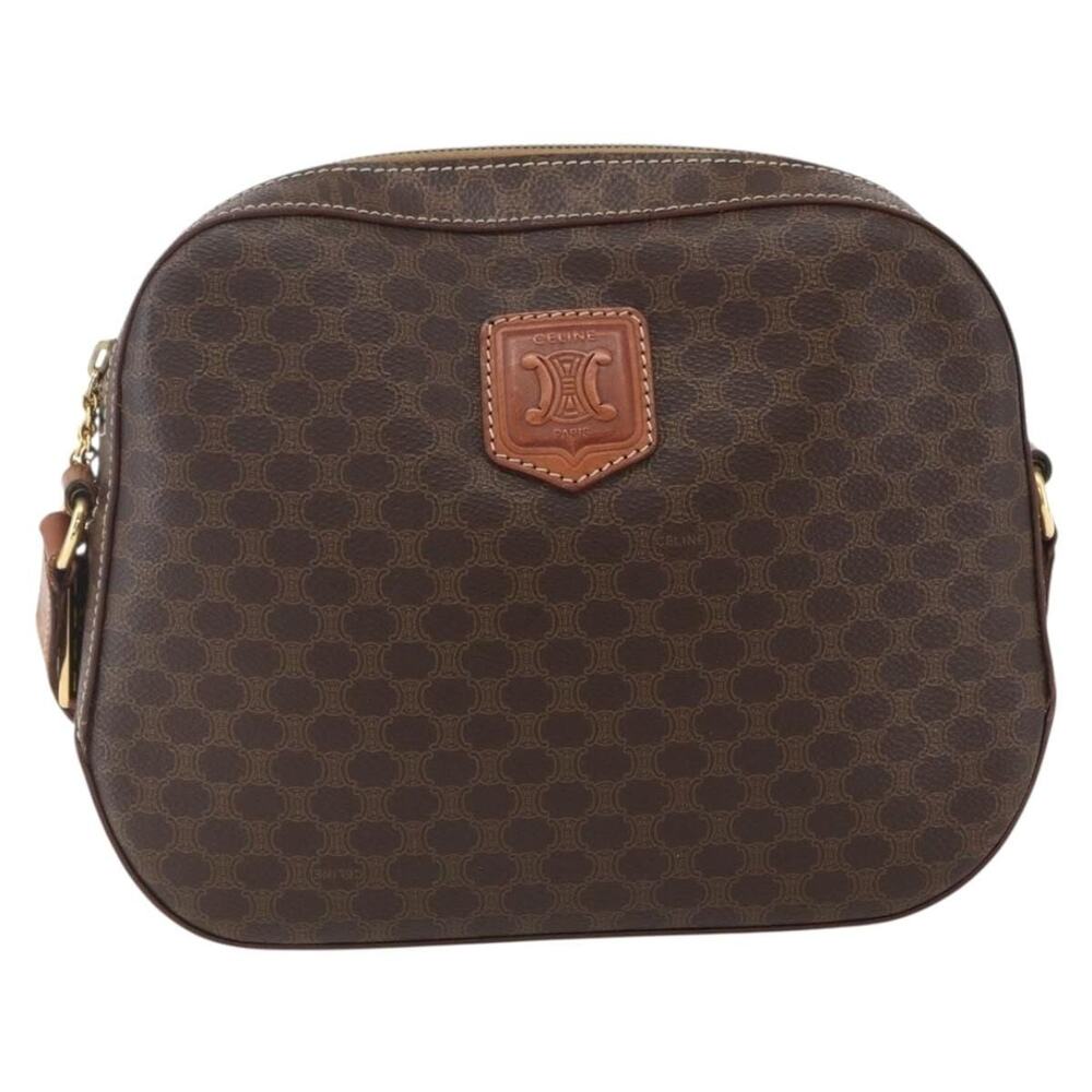 Celine Macadam Shoulder Bag Brown